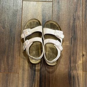 Pink sparkly sandals
